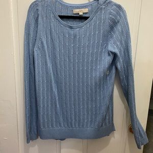 loft • NWT knit light blue sweater